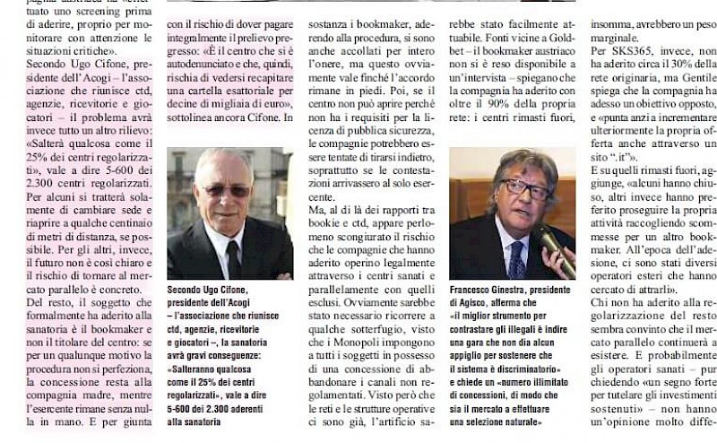 Per i CTD, la sanatoria delle nebbie